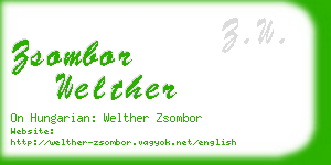 zsombor welther business card